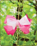 Boutique Twisted Large Bow Shades of Pink