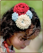 Felt Clippie - Red/Blue/Yellow
