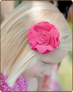 Felt Clippie - Hot Pink