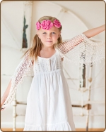 Hot Pink Flower Crochet Headband