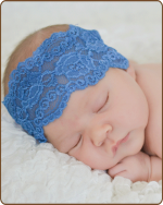 Blue Lace Headband
