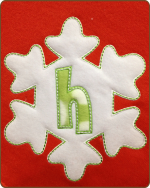 Snowflake Letter - Red Tshirt