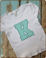 Block Applique Monogram - Tshirt