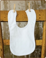 White Knit Bib