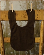 Brown Knit Bib