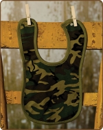 Green Camo Knit Bib