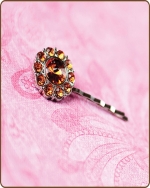 Lauren Bobby Pin in Orange