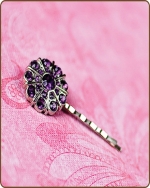 Emma Bobby Pin in Purple