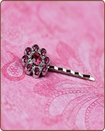 Ashlynn Bobby Pin in Hot Pink