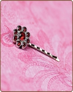Ashlynn Bobby Pin in Red