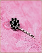 Ashlynn Bobby Pin in Black