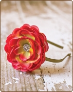 Sweet Honey Flower Satin Lined Metal Headband