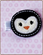 Penguin Felt Clippie