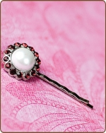 Amelia Bobby Pin in Red