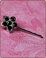 Kendall Bobby Pin in Black