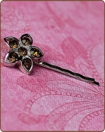 Kendall Bobby Pin in Golden Amber