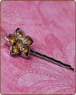 Kendall Bobby Pin in Golden Yellow