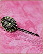 Chloe Bobby Pin in Artichoke