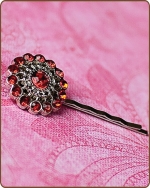 Chloe Bobby Pin in Red
