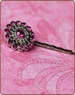 Chloe Bobby Pin in Fuchsia
