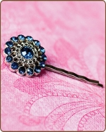 Chloe Bobby Pin in Navy