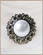 Amelia Filigree Ring in Artichoke