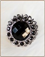 Kayli Filigree Ring in Smoke