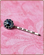 Ittybitty Lauren Bobby Pin in Navy