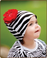 Large Zebra Knit Beanie