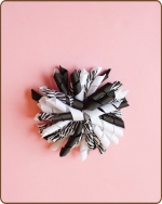 4 inch Korker Black/White Zebra