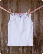 White Sleeveless Tshirt