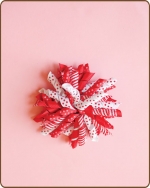 4 inch Korker Red Polka