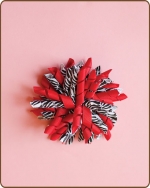 4 inch Korker Red Zebra