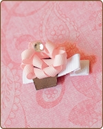Ribbon Sculpture Clippie Cupcake