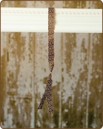 Ribbon Toggle Headband Cream Giraffe