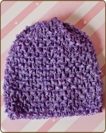 Crochet Waffle Beanie Lavender