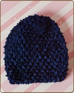 Crochet Waffle Beanie Navy