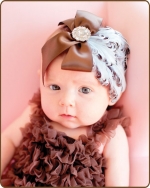 Blue/Brown Feather Headband