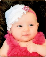 White/Hot Pink Feather Headband