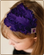 Purple Feather Headband