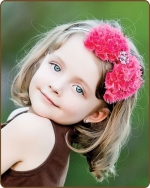 Hot Pink Chiffon Bow Headband