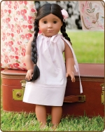 18 inch Doll Pillowcase Dress - Pale Pink